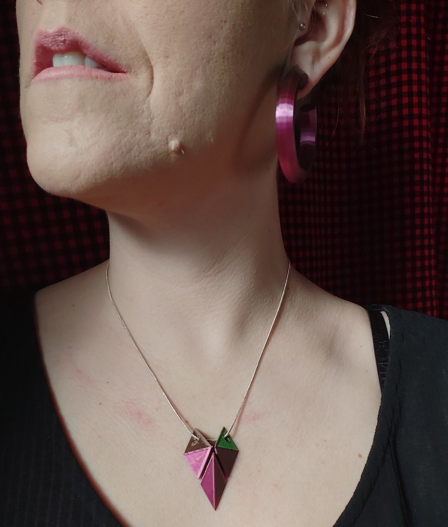 3D Printed Colourful Hoop Earrings