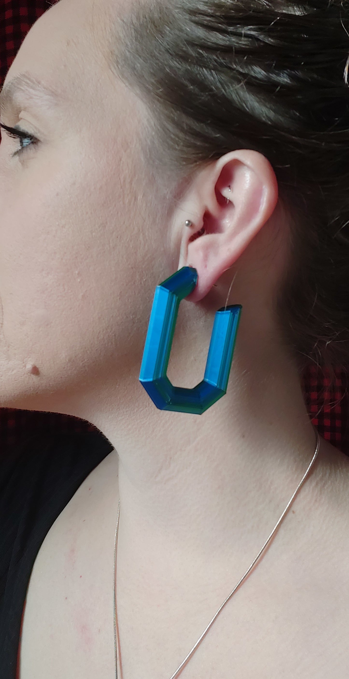 3D Printed Octagon Earrings