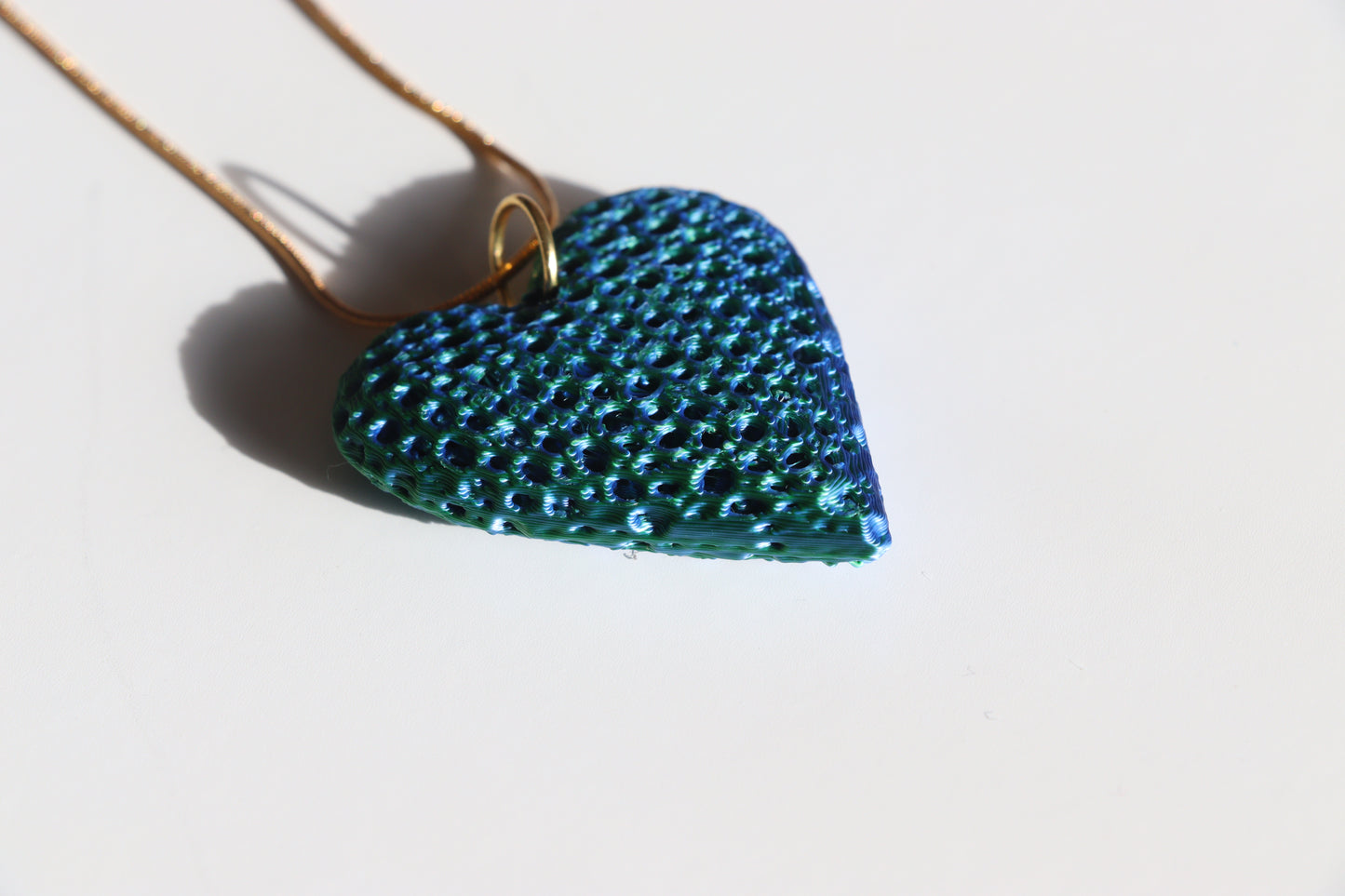 3D printed heart necklace