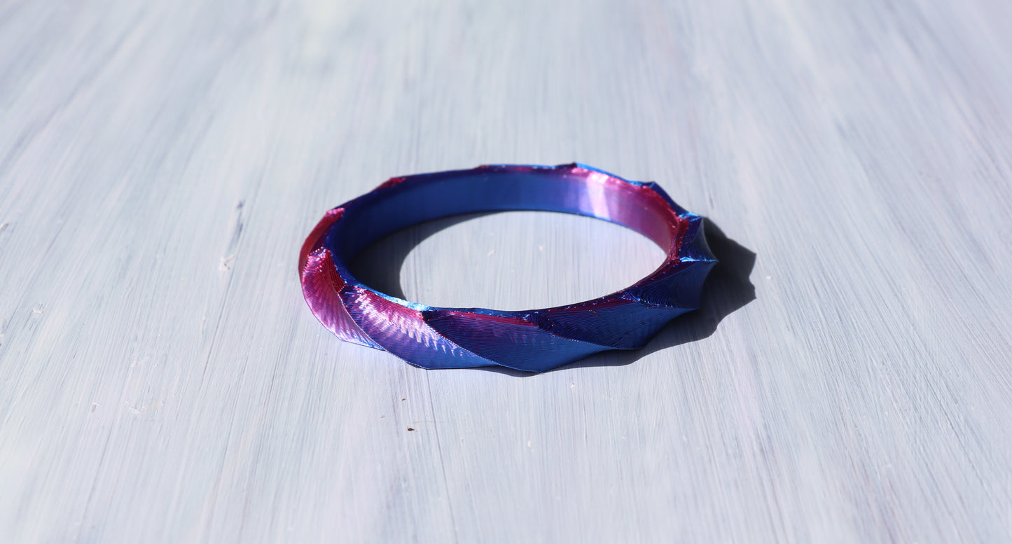 3D printed bangle - Twisted Bracelet