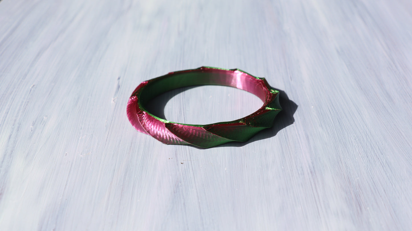 3D printed bangle - Twisted Bracelet