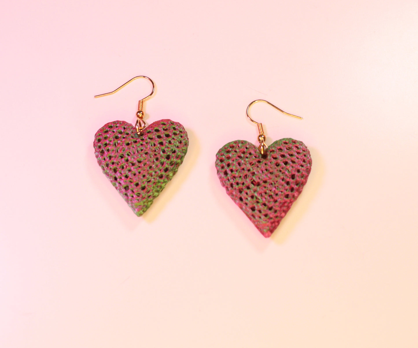 3D printed Heart Earrings