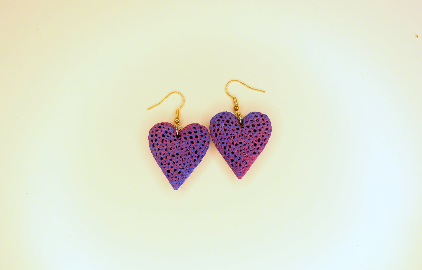 3D printed Heart Earrings