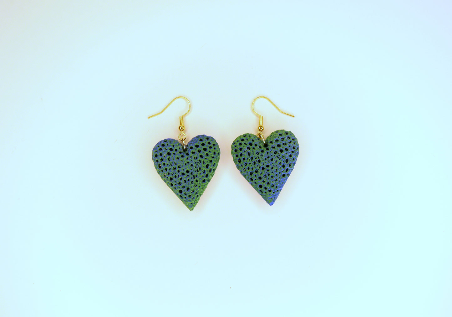 3D printed Heart Earrings