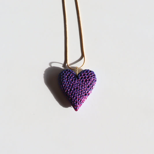 3D printed heart necklace