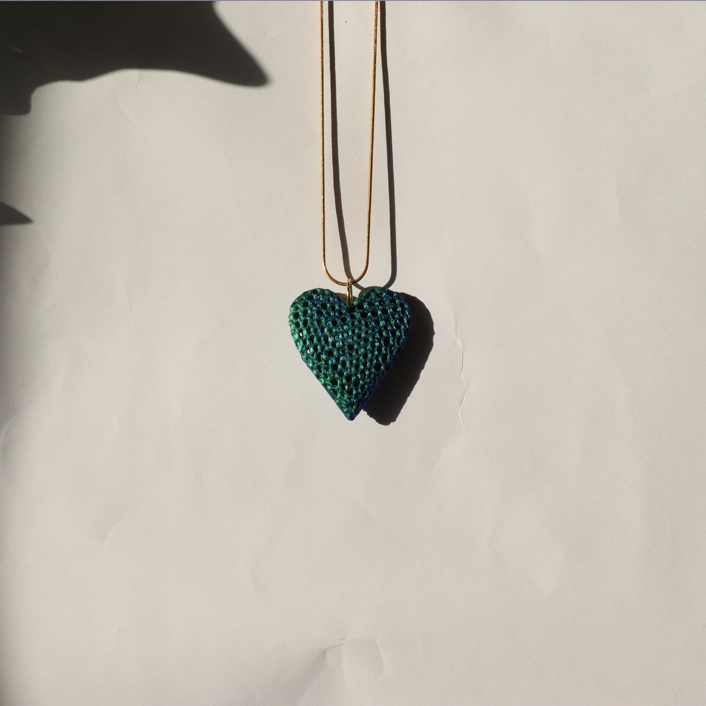 3D printed heart necklace